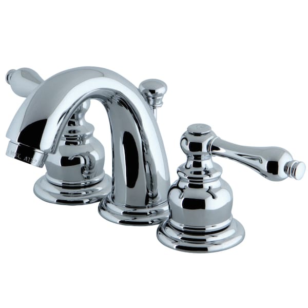 KB911AL English Country Widespread Bathroom Faucet, Polished Chrome